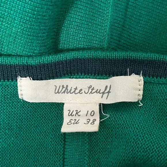 White Stuff Crewneck Green Knit Sweater - Picture 9 of 11
